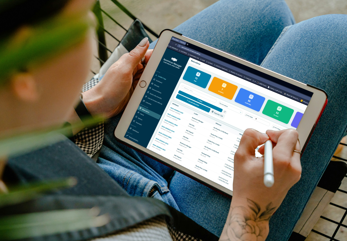 Tableau de bord SerennLoc Manager