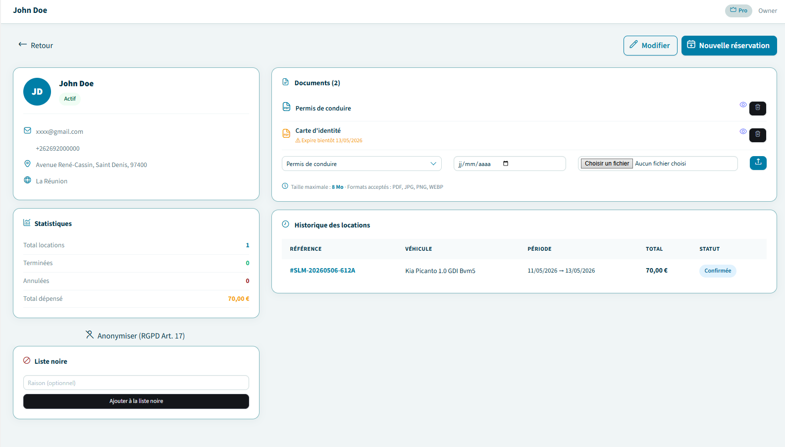 Gestion des clients